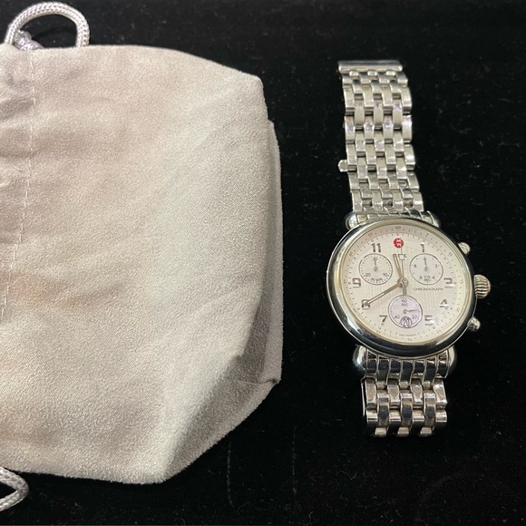 Gorgeous Michele Chronograph CSX Stainless Steel Watch - Picture 3 of 5
